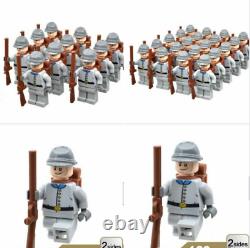 100 Pcs Minifigures lego MOC The South American Civil War Soldier /& Weapons Toys