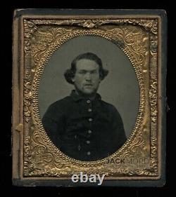 1/6 Ambrotype Civil War Soldier Possibly Georgia or Alabama Confederate CSA
