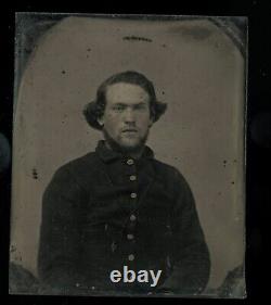 1/6 Ambrotype Civil War Soldier Possibly Georgia or Alabama Confederate CSA