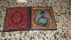 1/6th Plate Tintype of Civil War Soldier