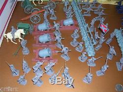 111 Pieces Civil War Armymen Cannons Soldier Set, Fences, Siege Mortar Cannons