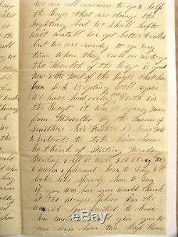 142nd New York Canton CIVIL War Soldier Letter Upton Hills Virginia