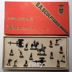 17 Toy Soldier SAE Sculptured Model Civil War Union Artillery Set #1041 with Box