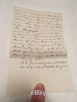 1848 Civil War with Chaplain Letter about Soldier's Faith Edgar A. Stone