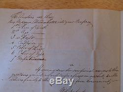 1849 Letter Mexican War Soldier To James W. Denver Ks Ca Co CIVIL War General