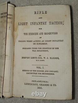 1855 Vol. I Hardee's Infantry Tactics, Co. D, 102nd New York Vols