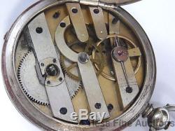 1860 Swiss Hunter Case w Southern Civil War Soldier Antique Pocket Watch