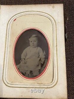1860's Civil War Era TINTYPE Photo Album Plus Others FAMILY/SOLDIER