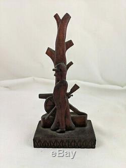 1860's FOLK ART WOOD CARVING OF A CIVIL WAR UNION SOLDIER, COATESVILLE, PA