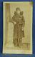 1860s Civil War Union Soldier CDV Photograph, Winter Coat Canvas Pack