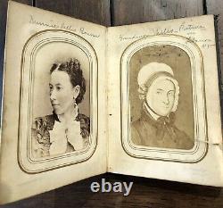1860s Photo Album ID'd Ohio Infantry, Civil War Soldier & Wife, Willis, Peetrey