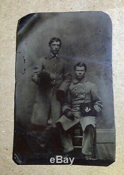 1860s Tintype Photo of Two Civil War Soldiers 9th Infantry