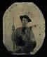 1860s tintype photo armed civil war soldier