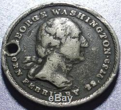 1861 CIVIL WAR SOLDIER'S George Washington Medal DOG TAG, 87th Regiment NEW YORK