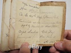 1861 Civil War Booklet The Soldier's Friend W. H. Lancaster Co. G. PA