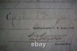 1861 Civil War Requisition SIGNED BY TWO SOLDIERS WHO DIED IN WAR Libby Prison