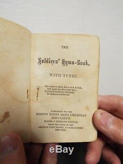 1861 Civil War Soldier's Hymn Book with Tunes ID'd H. F. Hicks Baltimore