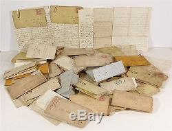 1862-3 ARCHIVE OF 100+ CIVIL WAR SOLDIER'S LETTERS 107th ILLINOIS INFANTRY