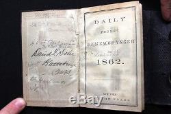 1862 Antique Handwritten Civil War Soldier's Diary written by David F. Dobie