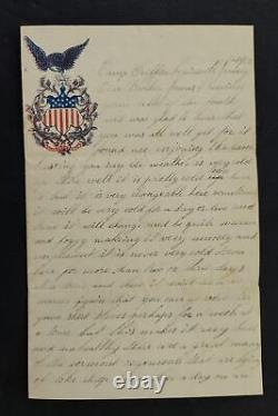 1862 antique CIVIL WAR SOLDIER LETTER and BATTLEFIELD WILL BLAUVELT 3 ny lt art