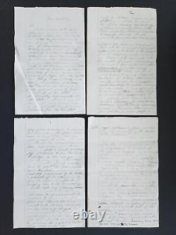 1862 antique CIVIL WAR SOLDIER LETTER interesting rebels republican