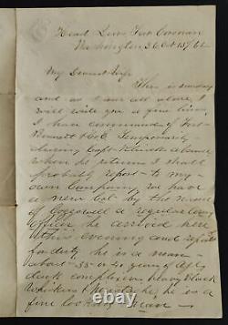 1862 antique CIVIL WAR SOLDIER LETTER original handwritten