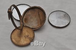 1863 CIVIL WAR PHOTO & LOCKET with NOTE MAINE UNION SOLDIER with KEPI &COLLAR UP