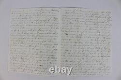 1863 Civil War Letter Soldier Correspondence Maine Infantry Clark Swett