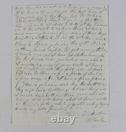 1863 Civil War Letter Soldier Correspondence Maine Infantry Clark Swett