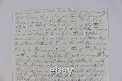 1863 Civil War Letter Soldier Correspondence Maine Infantry Clark Swett