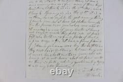 1863 Civil War Letter Soldier Correspondence Maine Infantry Clark Swett