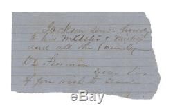 1863 Confederate Civil War Letter, SC Soldier Writes to Master on Slave's Behalf