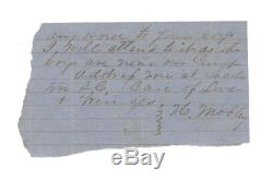 1863 Confederate Civil War Letter, SC Soldier Writes to Master on Slave's Behalf