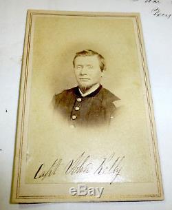 1863 Union Civil War soldier CDV photo, 35 pages of research, Michigan history