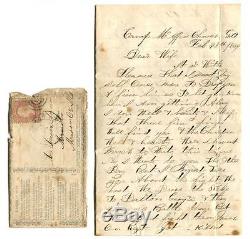 1864 CIVIL WAR, Soldier Letter to Wife, McAfee's Church GA, 85th IL Infantry Co. A