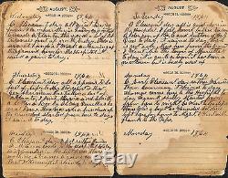 1864 Civil War Diary, 111th IL Soldier, Atlanta Campaign Handwritten