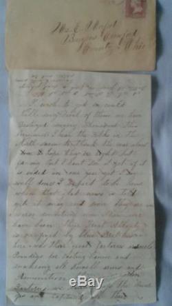1864 Civil War Ohio soldier's letter to mom Battle @ Jonesboro Atlanta taken