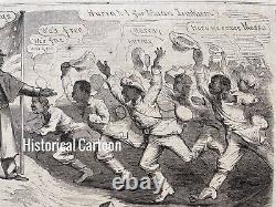 1864 Political Cartoon of Black Confederate Soldiers