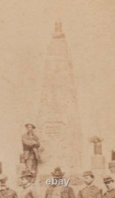 1865 BATTLE OF BULL RUN Civil War SOLDIERS US ARMY Posing Monument Dedication