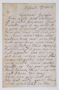 1865 Civil War Letter 14th Maine Soldier Writes of Richmond Evacuation, Mutiny