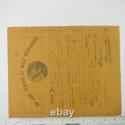 1865 Civil War Soldier Discharge Paper Document George W. Voglar Indiana 124th