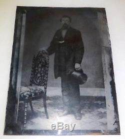 1865 Civil War discharge/muster and tintype photo of soldier 1st regiment Iowa
