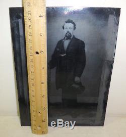 1865 Civil War discharge/muster and tintype photo of soldier 1st regiment Iowa