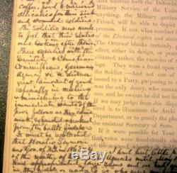 1865 Diary Civil War Old Capitol Prison Rape Negro Soldiers Talked to Lincoln