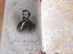 1865 HC Signed/Insc by Civil War Soldier The Patriotism Of Illinois Eddy Illust