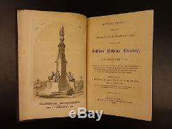 1867 1st ed Soldiers National Cemetery Gettysburg CIVIL WAR Abe Lincoln MAP