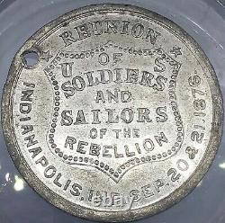 (1876) Reunion Of CIVIL War Soldiers Indianapolis Indiana Token