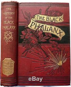 1888 1stED BLACK PHALANX History of Negro Soldiers of United States CIVIL WAR