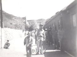 1948 NATIONALIST SOLDIERS CHINESE CIVIL WAR, BEIJING CHINA, TRAIN, 4 PHOTOS F1j