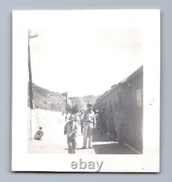 1948 NATIONALIST SOLDIERS CHINESE CIVIL WAR, BEIJING CHINA, TRAIN, 4 PHOTOS F1j